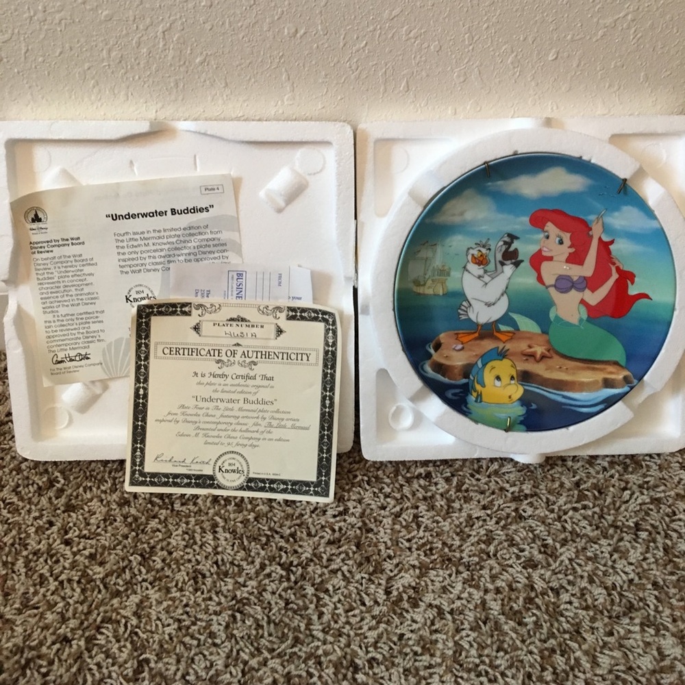 Little Mermaid “Underwater Buddies” plate